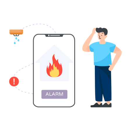 Fire alarm system  Illustration