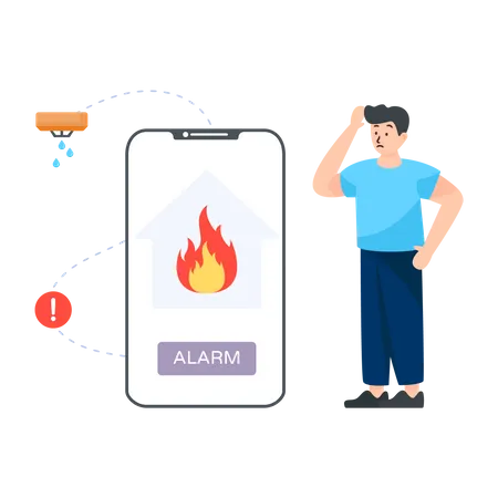 Fire alarm system  Illustration