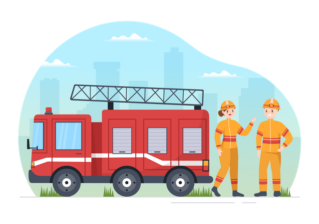 Fire Department Illustration