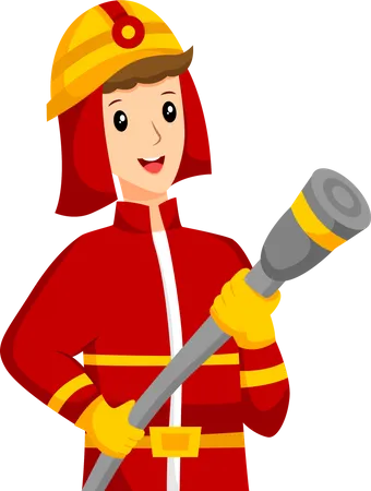 Fire Fighter  Illustration