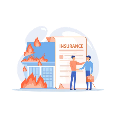 Fire insurance  Illustration