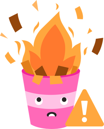 Fire Pot Alert  Illustration