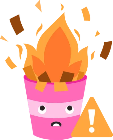 Fire Pot Alert  Illustration