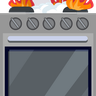 fire stove illustration