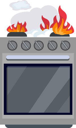 Fire Stove  Illustration