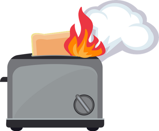 Fire Toaster  Illustration