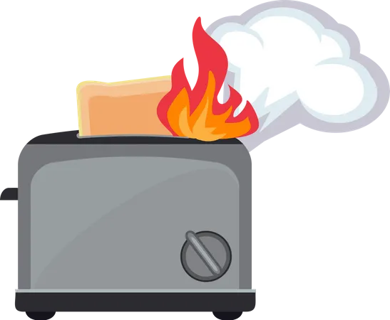 Fire Toaster  Illustration