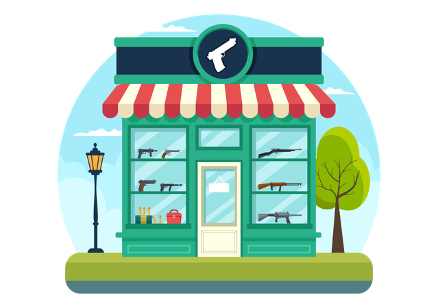 Firearm Retail  Illustration