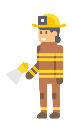 Firefighter Illustration