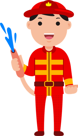 Firefighter  Illustration