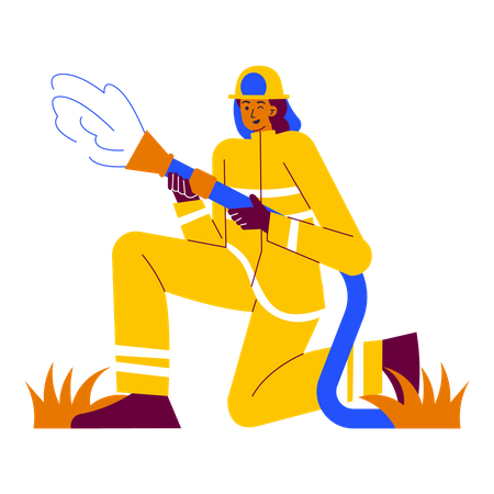 Firefighter  Illustration