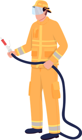 Firefighter  Illustration