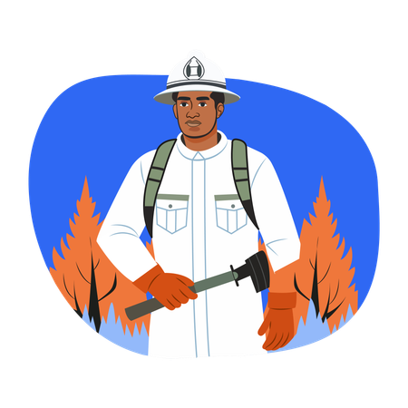 Firefighter  Illustration