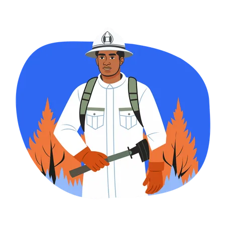 Firefighter  Illustration