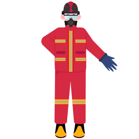 Firefighter  Illustration