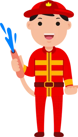 Firefighter  Illustration