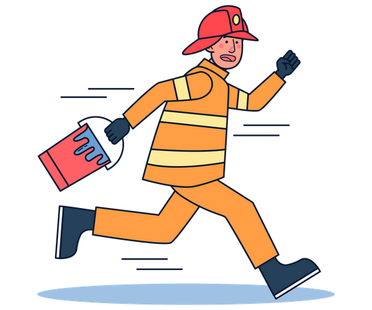 Firefighter  일러스트레이션