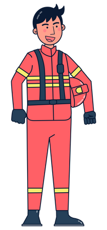 Fireman Illustration