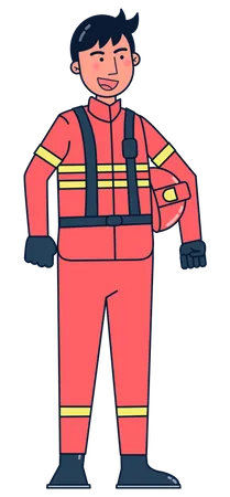 Fireman Illustration
