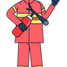 illustration for firewoman