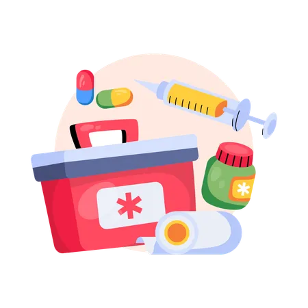 First Aid Kit  Illustration