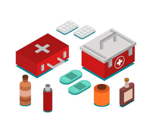 First aid kit  Illustration