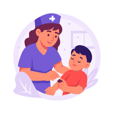First Aid Treatment  Illustration