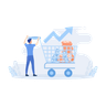 fiscal policy illustration svg