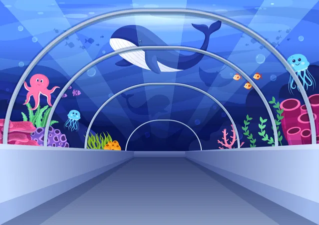 Fischaquarium  Illustration