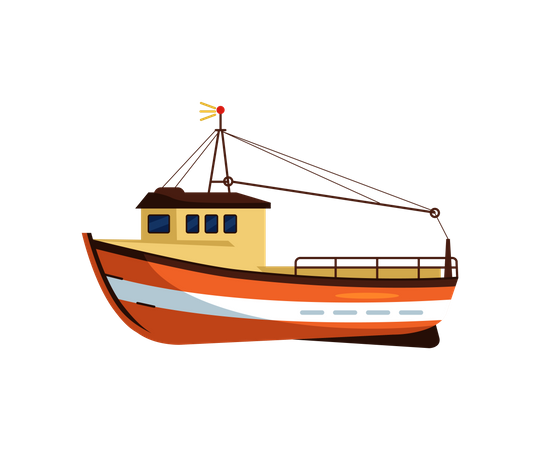 Fischerboot  Illustration