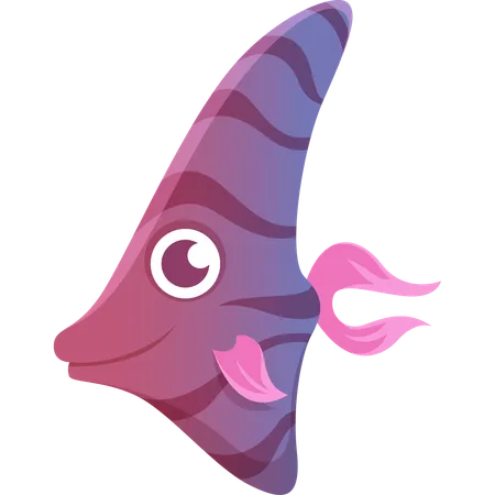 Colorful Cartoon Fish Funny Underwater Animals With Big Eyes Ocean And Sea Life Vector Illustrations Fish Underwater For Game Sea And Aquarium Life 일러스트레이션