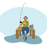 free fisherman illustrations