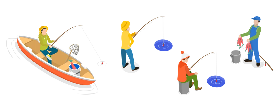 Fishermen  Illustration