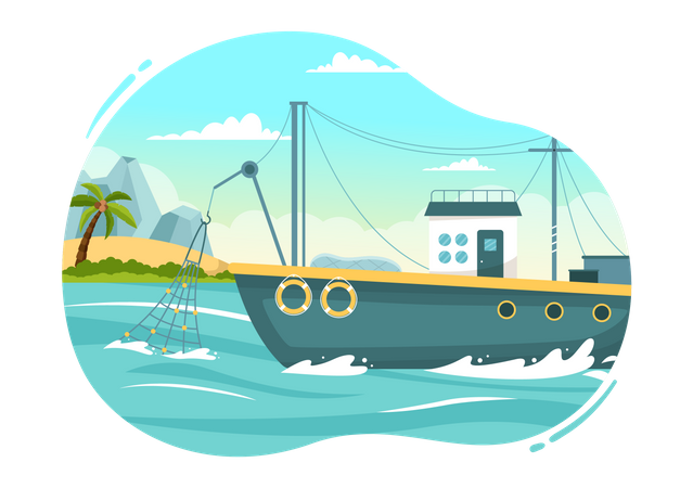 Fishing Boat Illustration