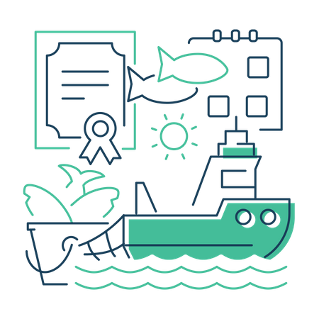 Fishing boat  Illustration