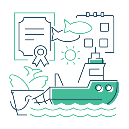 Fishing boat  Illustration