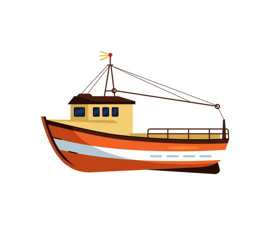 Fishing boat  Illustration