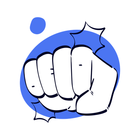Fist Bump Hand Gesture  イラスト