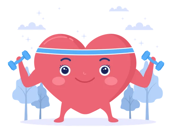 Fit Heart  Illustration