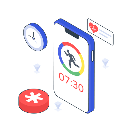 Fitness-App  Illustration