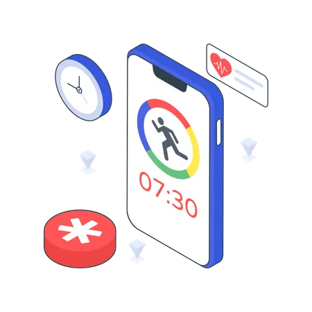 Fitness-App  Illustration