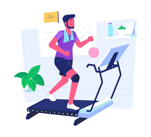 Fitness at Home  Illustration