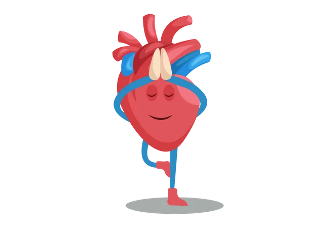 Fitness benefit to heart  Illustration