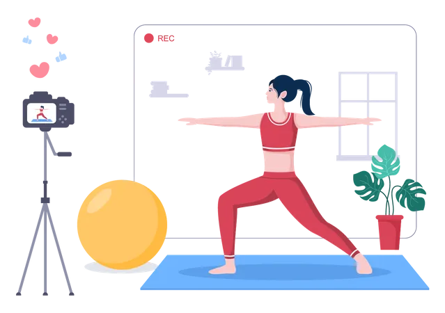 Fitness Blogger  Illustration