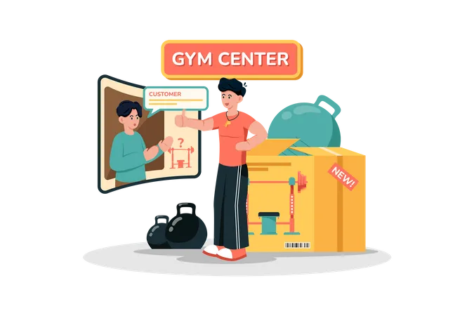 Fitness center seeking feedback from guests to improve their experience  Illustration