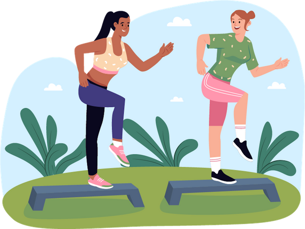 Fitness Class  Illustration