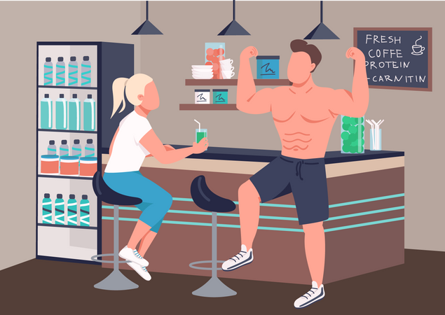 Fitness culture Illustration