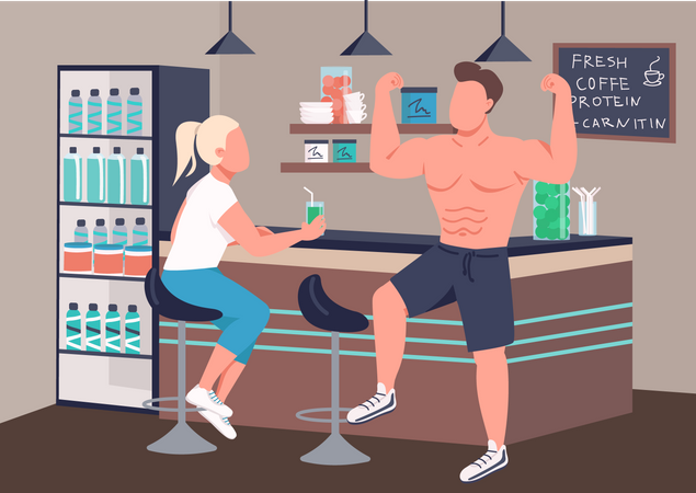 Fitness culture  Illustration