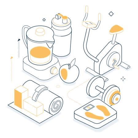 Fitness equipment  Illustration