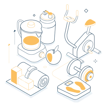 Fitness equipment  Illustration